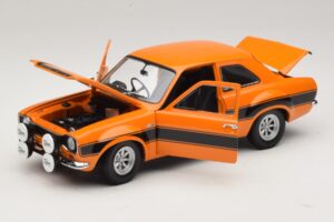 Ford Escort Mk1 RS1600 AVO Oranžs Ar Melnām Strīpām Minichamps 1:18 100688104 Metāls — attēls 2 no 8