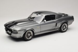 Ford Mustang Shelby GT500 Eleanor Pelēks Metālisks & Melns KK-Scale 1:12 KKDC120171 Metāls