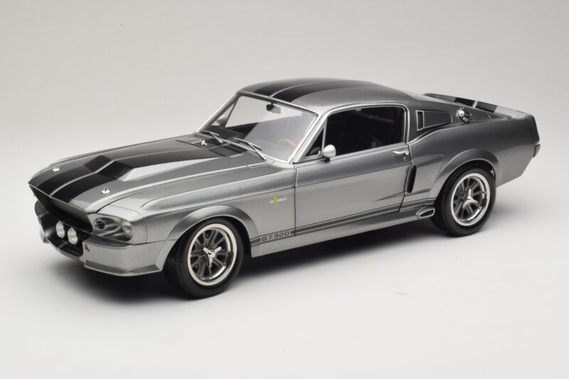 Ford Mustang Shelby GT500 Eleanor Pelēks Metālisks & Melns KK-Scale 1:12 KKDC120171 Metāls