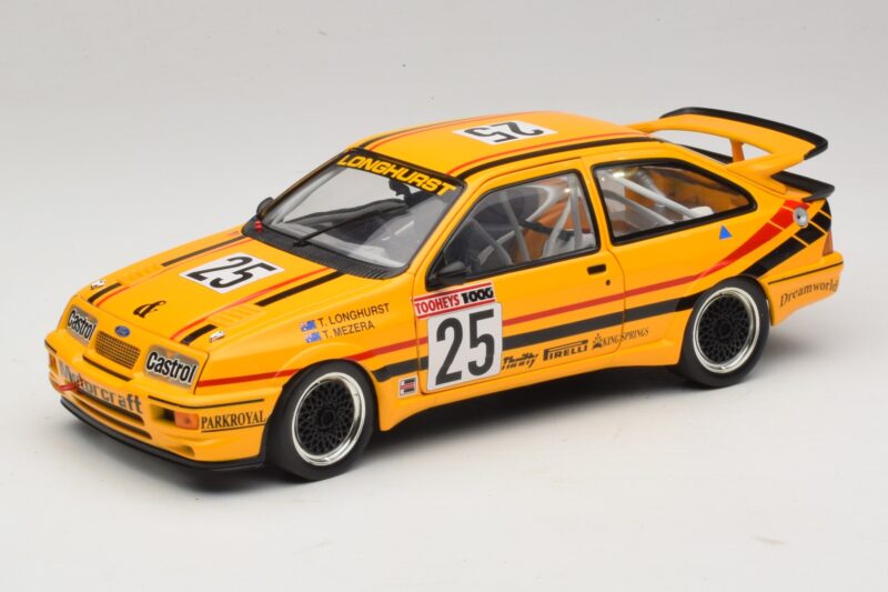 Ford Sierra RS500 #25 T. Longhurst / T. Mezera Bathurst 1000 Winner 1988 Aizvietotāja Kaste Biante 1:18 103888025-R1 Metāls