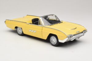 Ford Thunderbird Kabriolets Dzeltens Anson 1:18 30334-P1 Metāls — attēls 6 no 8