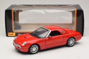 Ford Thunderbird Sarkans Maisto 1:18 31620 Metāls — attēls 8 no 8