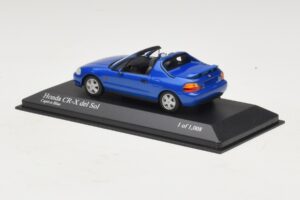Honda CR-X del Sol EG2 Zils Metālisks Minichamps 1:43 400161931 Metāls — attēls 3 no 5