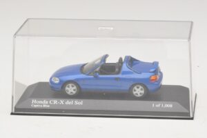 Honda CR-X del Sol EG2 Zils Metālisks Minichamps 1:43 400161931 Metāls — attēls 4 no 5