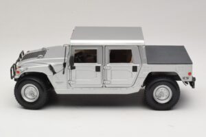 Hummer H1 Hardtop Sudraba Maisto 1:18 36857 Metāls — attēls 4 no 8