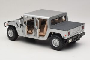 Hummer H1 Hardtop Sudraba Maisto 1:18 36857 Metāls — attēls 5 no 8