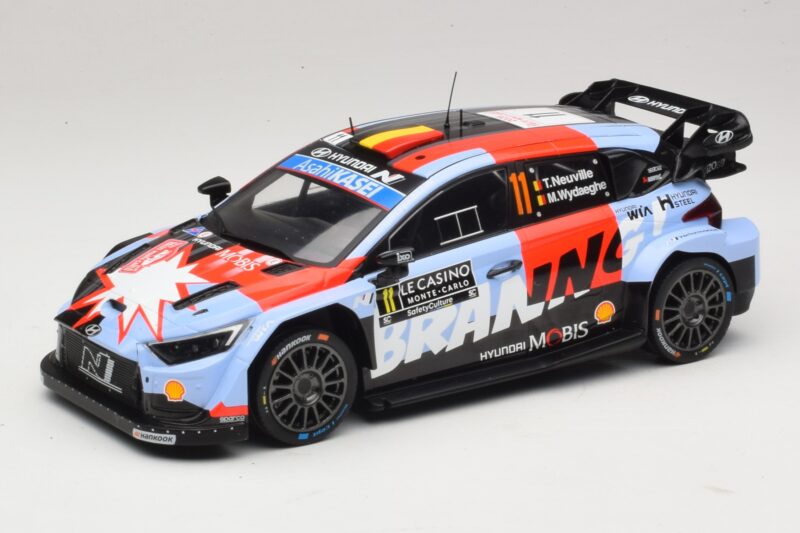 Hyundai i20 N Rally1 #11 T. Neuville / M. Wydaeghe Rally Monte Carlo 2026 IXO 1:18 18RMC270B Metāls