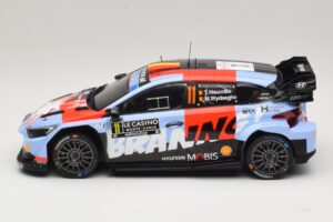 Hyundai i20 N Rally1 #11 T. Neuville / M. Wydaeghe Rally Monte Carlo 2026 IXO 1:18 18RMC270B Metāls — attēls 3 no 6