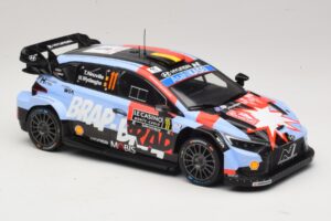 Hyundai i20 N Rally1 #11 T. Neuville / M. Wydaeghe Rally Monte Carlo 2026 IXO 1:18 18RMC270B Metāls — attēls 4 no 6