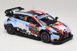 Hyundai i20 N Rally1 #16 A. Fourmaux / A. Coria Rally Monte Carlo 2026 IXO 1:18 18RMC270A Metāls — attēls 4 no 6