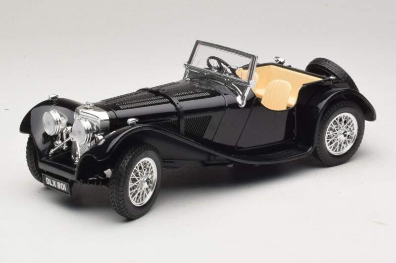 Jaguar SS100 Roadster Melns Bburago 1:18 Jaguar SS100 Roadster Melns Bburago 1:18 3006-M3 Metāls