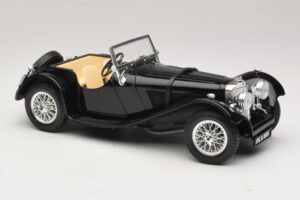 Jaguar SS100 Roadster Melns Bburago 1:18 3006-M3 Metāls — attēls 4 no 6