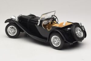 Jaguar SS100 Roadster Melns Bburago 1:18 3006-M3 Metāls — attēls 5 no 6