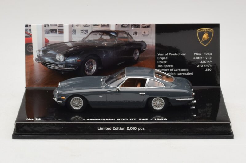 Lamborghini 400 GT 2+2 Pelēks Minichamps 1:43 Lamborghini 400 GT 2+2 Pelēks Minichamps 1:43 436103310 Metāls