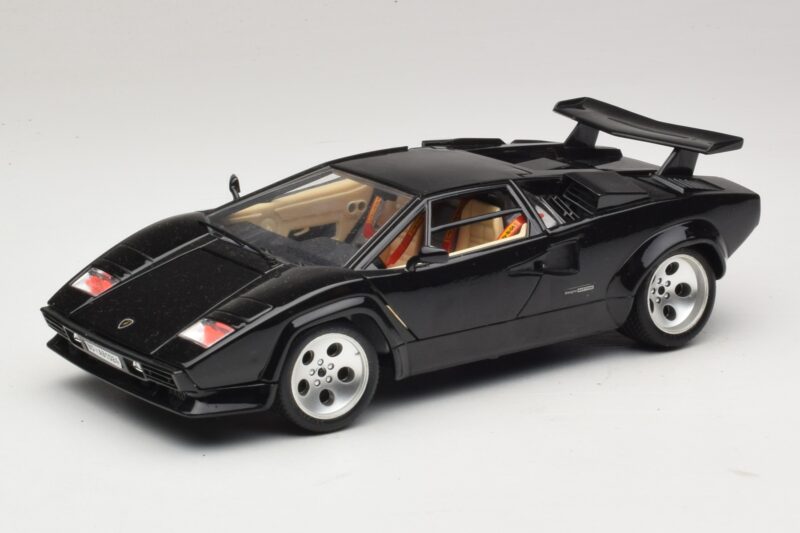 Lamborghini Countach 5000 Quattrovalvole Melns Bburago 1:18 3337 Metāls
