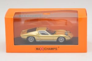 Lamborghini Miura P400 Zelta Maxichamps 1:43 940103002 Metāls — attēls 5 no 5