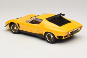 Lamborghini Miura SVR Dzeltens & Melns Kyosho 1:18 08319GY Metāls — attēls 7 no 8