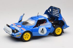 Lancia Stratos HF #4 B. Darniche / A. Mahe Rally Monte Carlo 1979 Solido 1:18 9019 Metāls — attēls 2 no 8