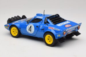 Lancia Stratos HF #4 B. Darniche / A. Mahe Rally Monte Carlo 1979 Solido 1:18 9019 Metāls — attēls 7 no 8