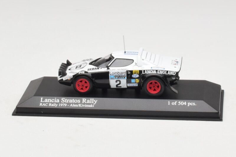 Lancia Stratos Rally #2 M. Alen / I. Kivimaki RAC Rally 1979 Minichamps 1:43 430791202 Metāls