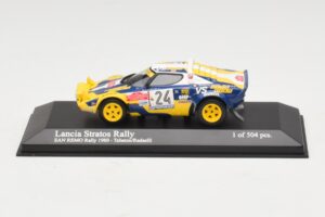 Lancia Stratos Rally #24 F. Tabaton / Radaelli San Remo Rally 1980 Minichamps 1:43 Lancia Stratos Rally #24 F. Tabaton / Radaelli San Remo Rally 1980 Minichamps 1:43 430801224 Metāls