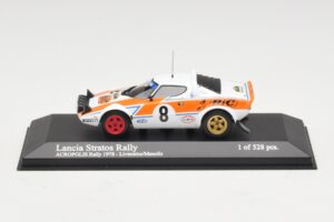Lancia Stratos Rally #8 Livieratos / Manolis Acropolis Rally 1978 Minichamps 1:43 Lancia Stratos Rally #8 Livieratos / Manolis Acropolis Rally 1978 Minichamps 1:43 430781208 Metāls