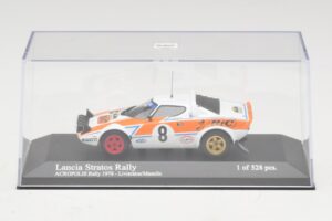 Lancia Stratos Rally #8 Livieratos / Manolis Acropolis Rally 1978 Minichamps 1:43 430781208 Metāls — attēls 4 no 5