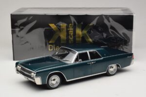 Lincoln Continental Tumši Zaļš Metālisks Matrix Reloaded & Revolutions KK-Scale 1:18 KKDC181481 Metāls — attēls 6 no 6