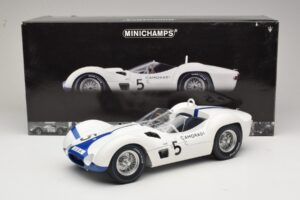 Maserati Tipo 61 #5 Camoradi S. Moss / D. Gurney 1000km Nurburgring Winner 1960 Minichamps 1:12 120601205 Metāls — attēls 8 no 8