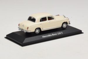Mercedes 220 S W180 Balts Maxichamps 1:43 940033000 Metāls — attēls 2 no 5