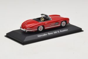 Mercedes 300 SL W198 Roadster Sarkans Maxichamps 1:43 940039031 Metāls — attēls 2 no 5