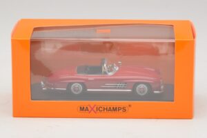 Mercedes 300 SL W198 Roadster Sarkans Maxichamps 1:43 940039031 Metāls — attēls 5 no 5
