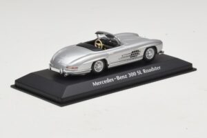 Mercedes 300 SL W198 Roadster Sudrabs Maxichamps 1:43 940039030 Metāls — attēls 2 no 5