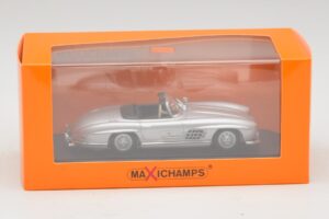 Mercedes 300 SL W198 Roadster Sudrabs Maxichamps 1:43 940039030 Metāls — attēls 5 no 5