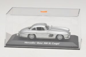 Mercedes 300 SL W198 Sudrabains Maxichamps 1:43 940039000 Metāls — attēls 4 no 5