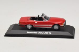Mercedes 350 SL R107 Sarkans Maxichamps 1:43 Mercedes 350 SL R107 Sarkans Maxichamps 1:43 940033432 Metāls