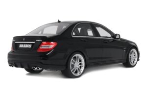 Mercedes C63 AMG W204 Brabus B63S Obsidian Black GT Spirit 1:18 GT582 Sveķi — attēls 2 no 5