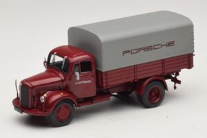 Mercedes L3500 Platforma Porsche Minichamps 1:43 439350027 Metāls