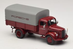 Mercedes L3500 Platforma Porsche Minichamps 1:43 439350027 Metāls — attēls 4 no 7
