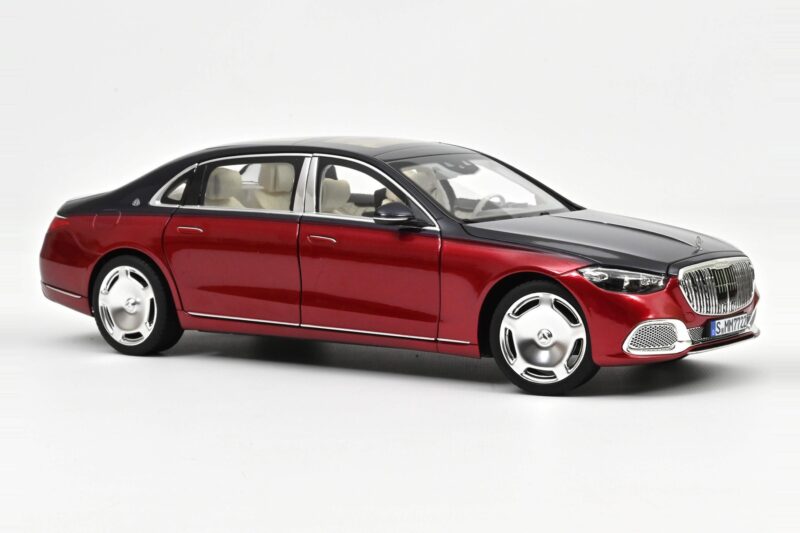 Mercedes Maybach S680 Z223 Nautical Blue & Patagonia Red Norev 1:18 Mercedes Maybach S680 Z223 Nautical Blue & Patagonia Red Norev 1:18 183919 Metāls