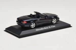 Mercedes SL R230 Zils Metālisks Maxichamps 1:43 940037531 Metāls — attēls 2 no 5