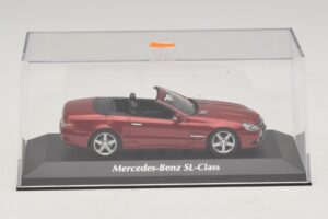 Mercedes SL R230 Sarkans Metālisks Maxichamps 1:43 940037530 Metāls — attēls 4 no 5