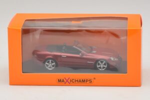 Mercedes SL R230 Sarkans Metālisks Maxichamps 1:43 940037530 Metāls — attēls 5 no 5