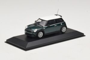 Mini Cooper One R50 Aero Green Ar Baltu Jumtu Minichamps 1:43 MINI011 Metāls — attēls 2 no 5