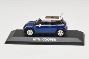 Mini Cooper S R53 Tumši Zils Ar Panorāmas Jumtu Minichamps 1:43 MINI021 Metāls