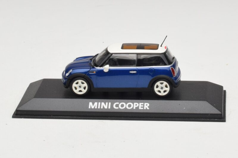 Mini Cooper S R53 Tumši Zils Ar Panorāmas Jumtu Minichamps 1:43 MINI021 Metāls