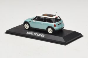 Mini Cooper S R53 Gaiši Zils Metālisks Ar Panorāmas Jumtu Minichamps 1:43 MINI018 Metāls — attēls 3 no 4