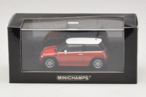 Mini Cooper S R53 Sarkans Ar Baltu Jumtu Minichamps 1:43 MINI025 Metāls — attēls 5 no 5