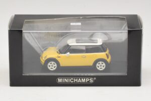 Mini Cooper S R53 Dzeltens Ar Dzeltenu Panorāmas Jumtu Minichamps 1:43 MINI029 Metāls — attēls 4 no 4