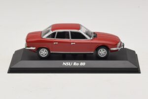 NSU Ro 80 Sarkans Maxichamps 1:43 940015402 Metāls
